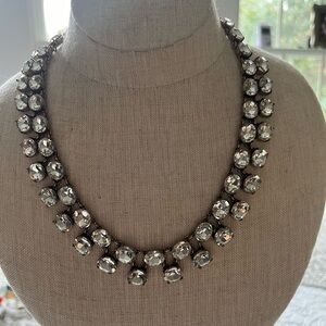 Simple two tiered, beautiful, beautiful Jcrew crystal necklace.